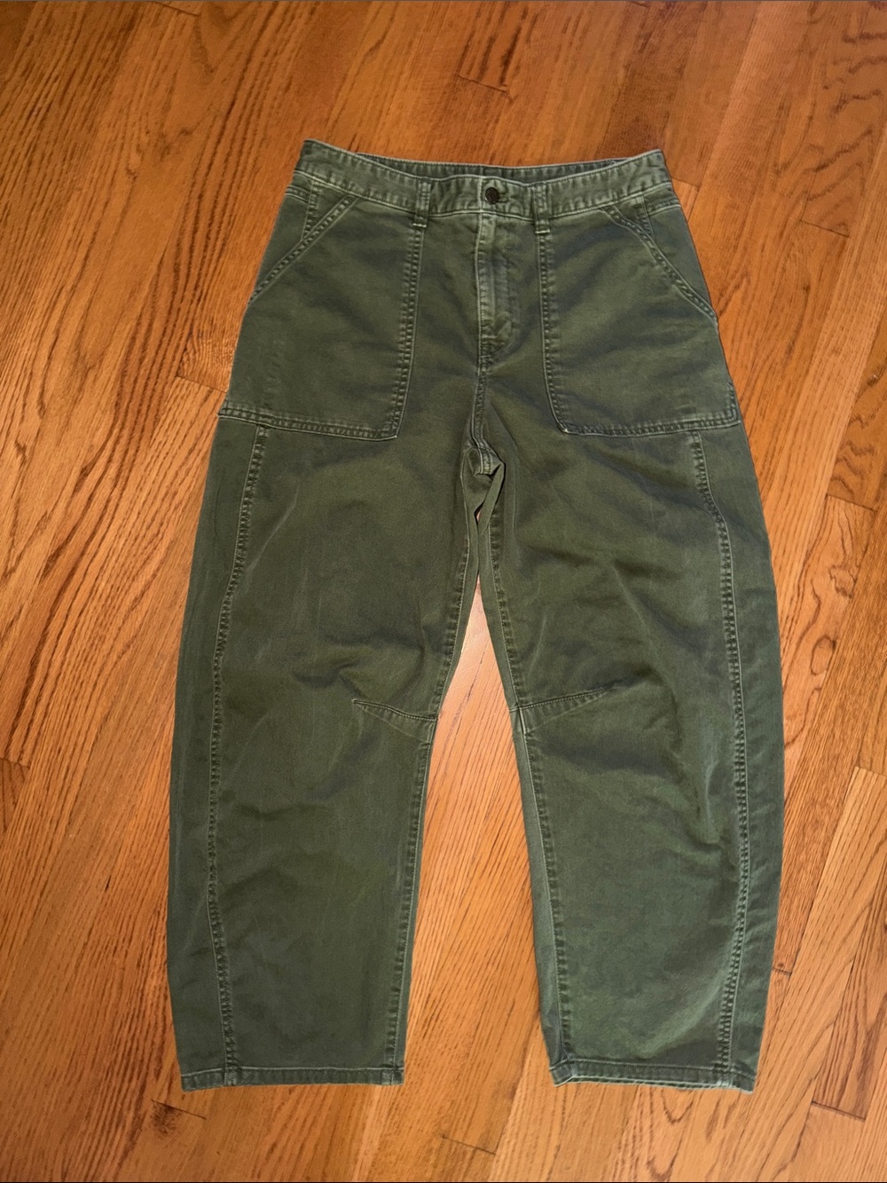 Gap Mid Rise Twill Barrel Pants - Picture 5 of 9